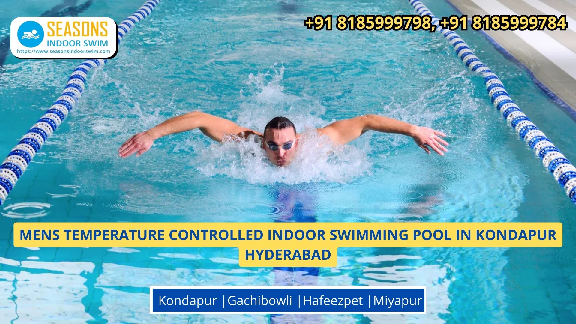 Men's Temperature Controlled Indoor Swimming Pool in Manikonda